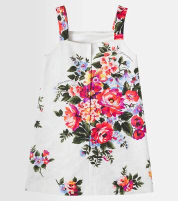 Floral cotton dress | Dolce&Gabbana Kids