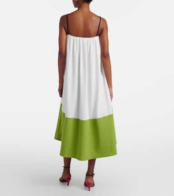 Robe midi Saria White Label en crêpe | Proenza Schouler