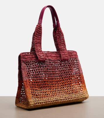 Summer Banana Medium raffia tote bag | Chloé