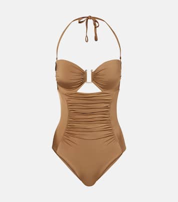 Curva ruched halterneck swimsuit | Max Mara