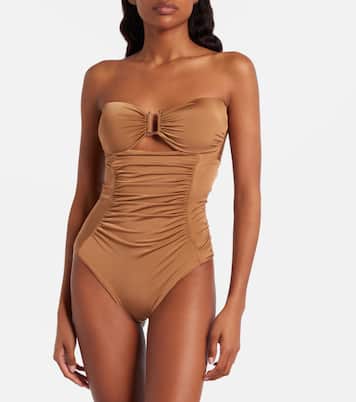Curva ruched halterneck swimsuit | Max Mara