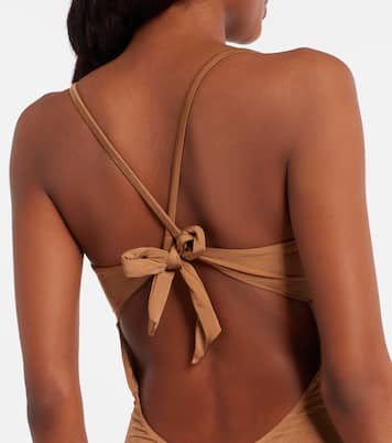 Curva ruched halterneck swimsuit | Max Mara