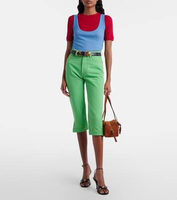 High-rise capri jeans | Versace