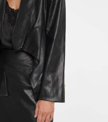 Cropped Blazer aus Leder | Maticevski