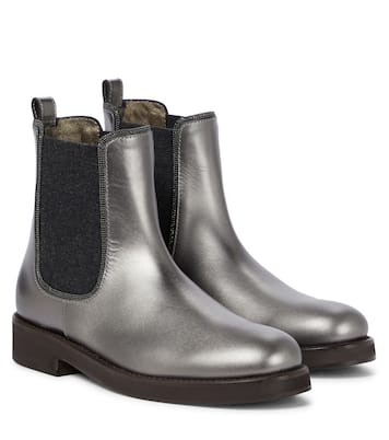 Stivaletti Chelsea in pelle | Brunello Cucinelli Kids