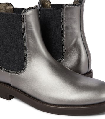 Stivaletti Chelsea in pelle | Brunello Cucinelli Kids