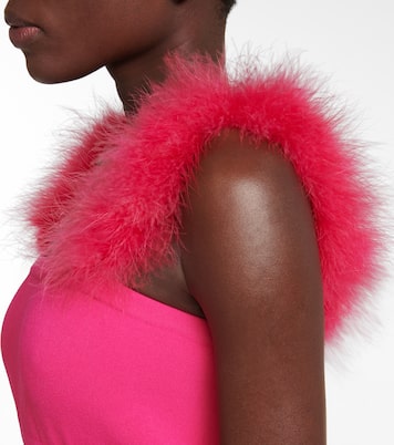 Faux fur-trimmed bralette | Magda Butrym