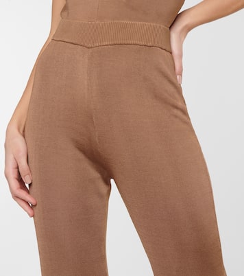 Pantalon évasé Moonstone à taille haute | Staud