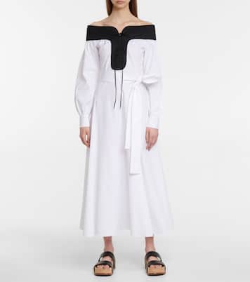 Elias off-shoulder cotton midi dress | Gabriela Hearst