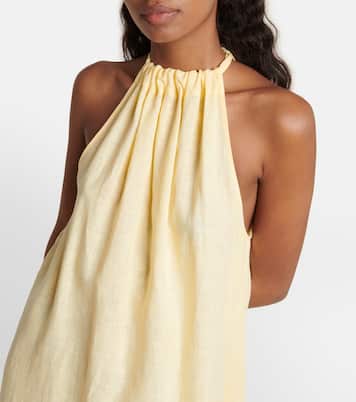 Maxikleid Ibiza aus Leinen | Asceno