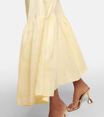Maxikleid Ibiza aus Leinen | Asceno