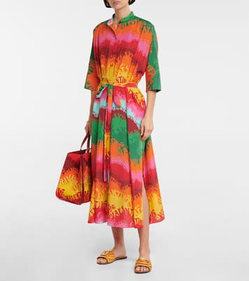 Midikleid aus Seide und Baumwolle | Valentino
