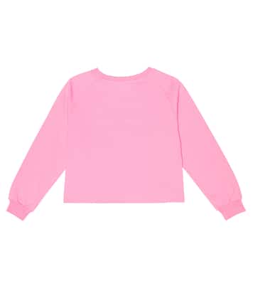Embellished logo printed sweatshirt | Moschino Kids