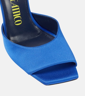 Kaia embellished satin mules | The Attico