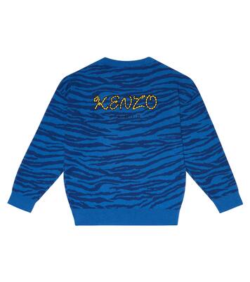 Pull Tiger en coton à logo | Kenzo Kids