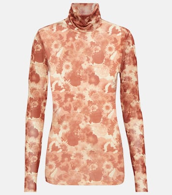 Floral turtleneck top | Ganni