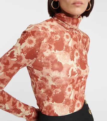 Floral turtleneck top | Ganni