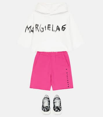 Sweat-shirt à capuche en coton à logo | MM6 Maison Margiela Kids