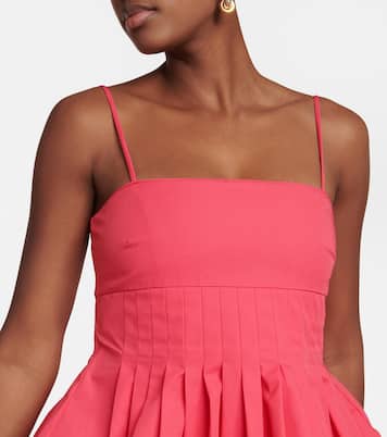 Pleated cotton midi dress | CO