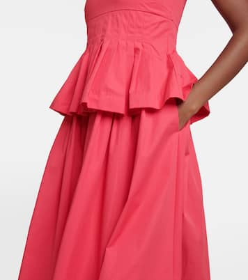 Pleated cotton midi dress | CO