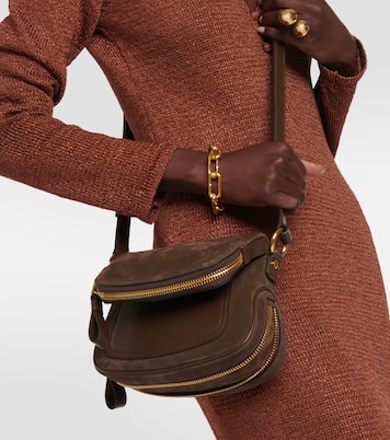 Borsa a spalla Jennifer Small in suede | Tom Ford