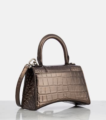 Sac Hourglass XS en cuir embossé | Balenciaga