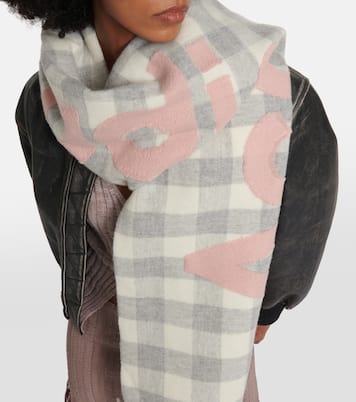 Bufanda de mezcla de lana a cuadros | Acne Studios
