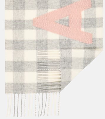 Bufanda de mezcla de lana a cuadros | Acne Studios