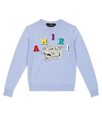 Pullover Tiger Varsity in cotone | Amiri Kids