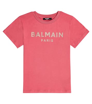 T-shirt en coton à logo | Balmain Kids