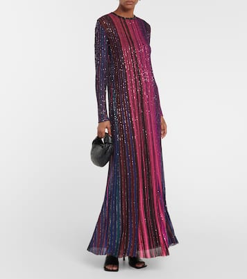 Vestido largo de punto de lamé | Missoni