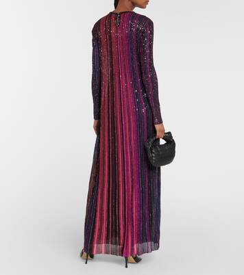 Vestido largo de punto de lamé | Missoni