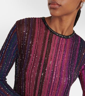 Vestido largo de punto de lamé | Missoni