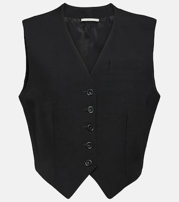Gilet de costume raccourci en laine | Stella McCartney