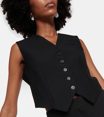 Gilet de costume raccourci en laine | Stella McCartney