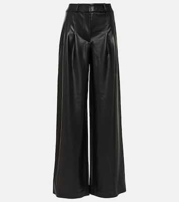 Rennert faux leather wide-leg pants | Veronica Beard