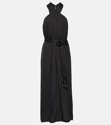 Vestido midi Stephanie de cuello halter | Velvet