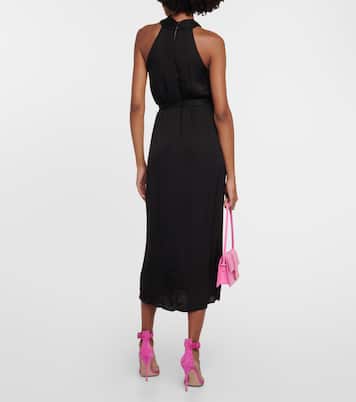 Vestido midi Stephanie de cuello halter | Velvet