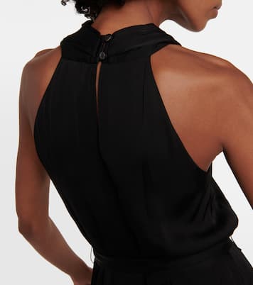 Vestido midi Stephanie de cuello halter | Velvet