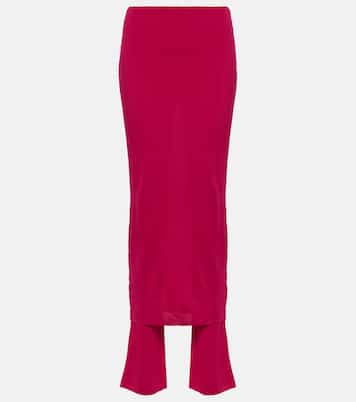 Pantaloni in jersey a vita alta con gonna | Alaïa