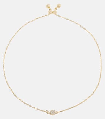 14kt gold bracelet with diamond | Stone and Strand