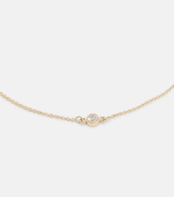 14kt gold bracelet with diamond | Stone and Strand