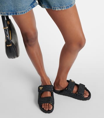 Sandalen aus Häkelstrick | Prada