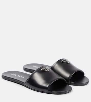 Leather slides | Prada