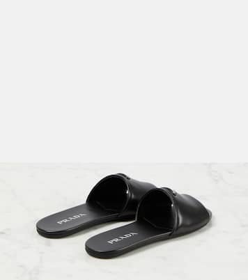 Leather slides | Prada