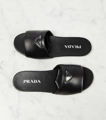 Leather slides | Prada