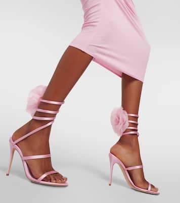 Sandales en satin à fleurs | Magda Butrym