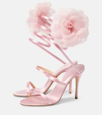 Sandales en satin à fleurs | Magda Butrym