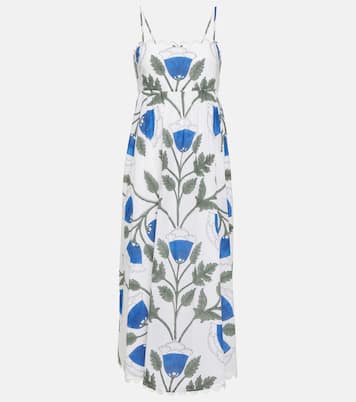 Vestido midi de algodón floral | Juliet Dunn