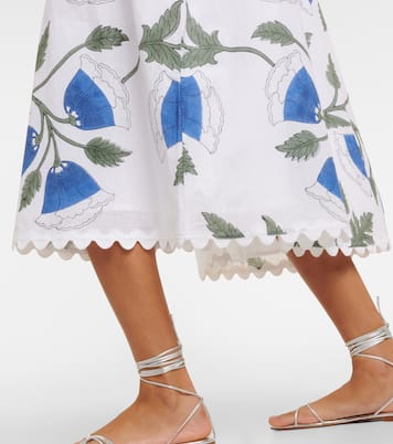 Vestido midi de algodón floral | Juliet Dunn